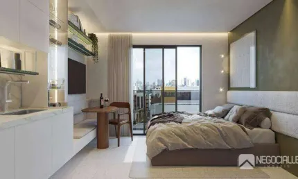 Apartamento com 1 dormitório à venda, 18 m² por r$ 370.000,00 - bessa - joão pessoa/pb