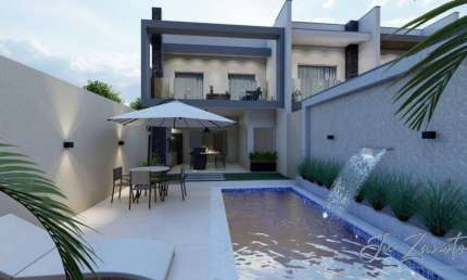 Sobrado Novo com Alto Padrão de Acabamento, Piscina em Caiobá