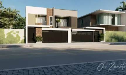 Sobrados com excelente acabamento a 500 m do Mar Balneário Rivieira