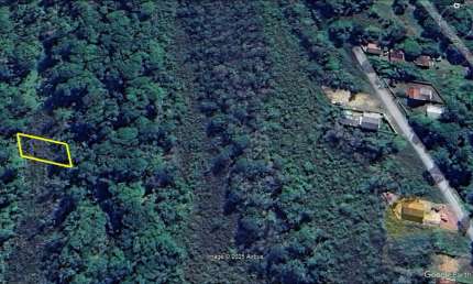 Terreno para investimento, aproximadamente 100 metros para chegar a rua, à venda, 375 m² (15X30,10), com entrada de R$5.000,00 – Balneário Rosa Dos Ventos - Itapoá/Sc.