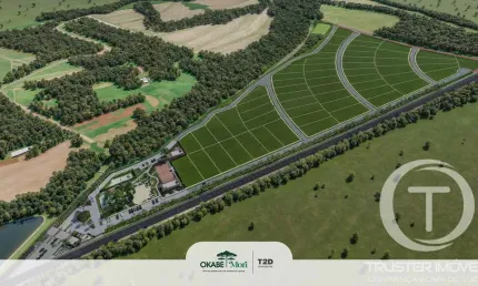 Terreno de 1.000 m² no Condomínio Okabe Mori. À partir de R$ 905.000,00