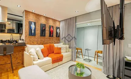 Apartamento com 1 dormitório à venda, 52 m² por R$ 875.000 - Alphaville Conde II - Barueri/SP