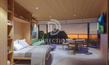 Flat com 1 quarto à venda na Avenida das Américas, Barra da Tijuca, Rio de Janeiro, 40 m2 por R$ 690.000