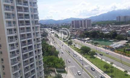 Flat com 1 quarto à venda na Avenida Salvador Allende, Recreio dos Bandeirantes, Rio de Janeiro, 38 m2 por R$ 300.000