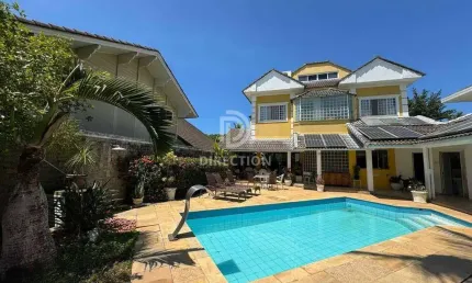 Casa em condomínio fechado com 6 quartos à venda na avenida prefeito dulcídio cardoso, barra da tijuca, rio de janeiro, 550 m2 por r$ 2.800.000