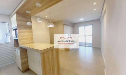 Apartamento com 2 dormitórios para alugar, 57 m² por R$ 3.415,21/mês - Vila Paulista - Guarulhos/SP