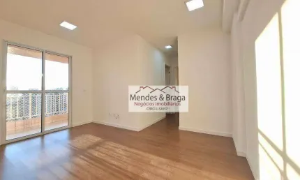 Apartamento com 2 dormitórios para alugar, 52 m² por r$ 2.328,20/mês - vila paulista - guarulhos/sp