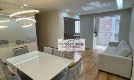 Apartamento com 3 dormitórios à venda, 77 m² por R$ 635.000,00 - Jardim Flor da Montanha - Guarulhos/SP
