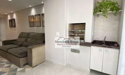 Apartamento com 3 dormitórios à venda, 75 m² por r$ 720.000,00 - vila augusta - guarulhos/sp
