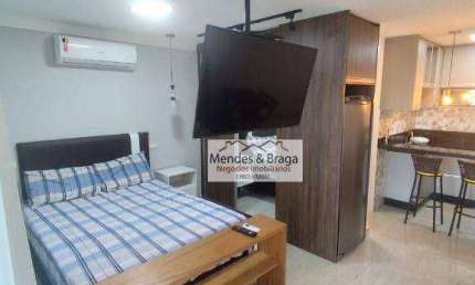 Studio com 1 dormitório para alugar, 38 m² por R$ 3.200,00/mês - Centro - Guarulhos/SP