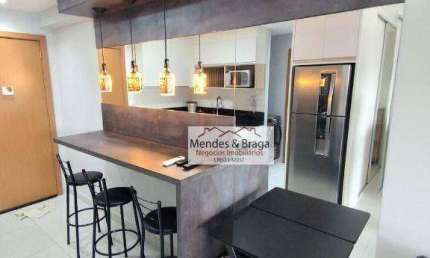 Studio com 1 dormitório para alugar, 38 m² por R$ 3.200,00/mês - Centro - Guarulhos/SP