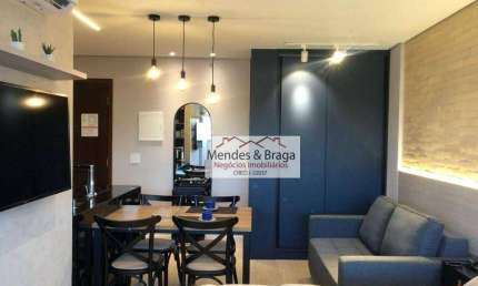 Flat com 1 dormitório à venda, 29 m² por R$ 350.000,00 - Centro - Guarulhos/SP