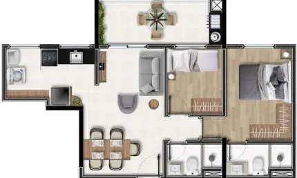 Apartamento à venda na Vila Bocaina, Mauá 