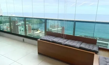 Apartamento à venda na barra, 1/4, varanda, finamente decorado, 50 m, slavador ba