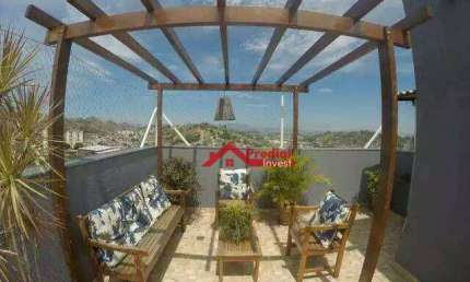 Cobertura com 2 dormitórios à venda, 104 m² por R$ 510.000,00 - Barro Vermelho - São Gonçalo/RJ