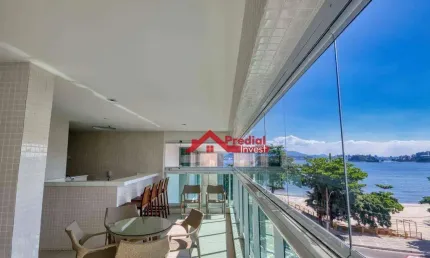 Apartamento com 4 dormitórios à venda, 250 m² por r$ 3.700.000,00 - icaraí - niterói/rj