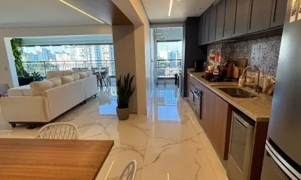 Lindo apto 137m2, 3 dorms, 3 suítes, Churrasqueira, 3 vagas, Chácara Sto Antonio