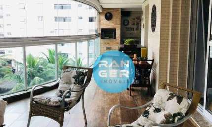 Apartamento com 3 dormitórios à venda, 204 m² por R$ 2.300.000,00 - Boqueirão - Santos/SP