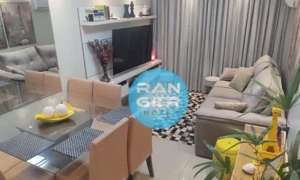 Apartamento com 2 dormitórios à venda, 74 m² por r$ 448.000,00 - campo grande - santos/sp