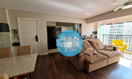 Apartamento de 84m² com dois quartos  e sala estendida predio com lazer completo