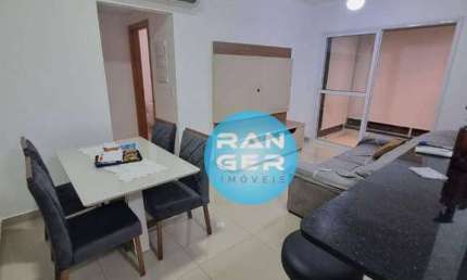 Apartamento com 1 dormitório para alugar, 54 m² por R$ 5.500,00 - Embaré - Santos/SP