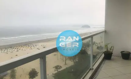 Apartamento com 3 dorms, 1 suíte, vista mar no Gonzaga.