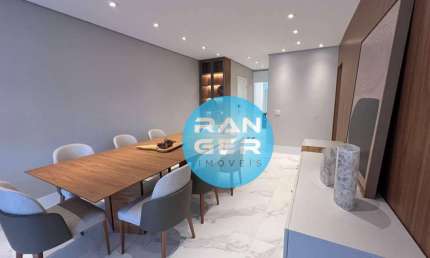 Apartamento mobiliado 3 dormitórios, 2 suítes à venda  - Pompéia - Santos/SP