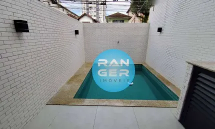 Casa com 2 dormitórios à venda, 100 m² por R$ 859.000 - Campo Grande - Santos/SP