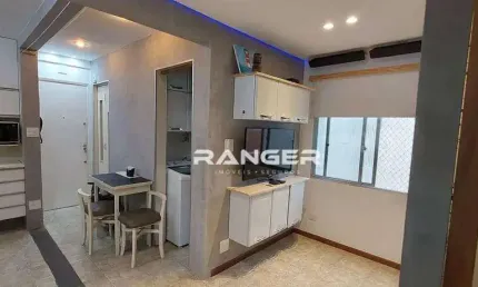 Apartamento - venda - 2 quartos - 1 banheiros - 1 vaga - gonzaga - santos/sp
