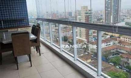 Apartamento com 3 dormitórios à venda, 129 m² por R$ 1.650.000,00 - Aparecida - Santos/SP