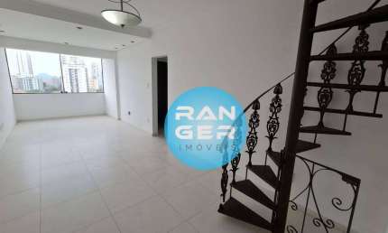 Cobertura com 3 dormitórios, 174 m² - venda por R$ 799.000,00 ou aluguel por R$ 8.546,00/mês - Ponta da Praia - Santos/SP