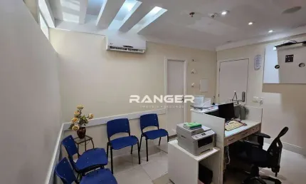 Sala duplex no the blue para locação com 2 vagas de garagem - santos