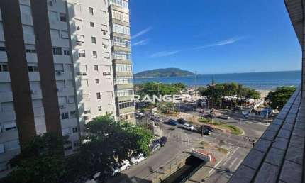 Apartamento com 1 dormitório Vista Mar no Embaré em Santos