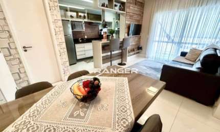 Apartamento com 1 dormitório no bairro do Gonzaga em Santos