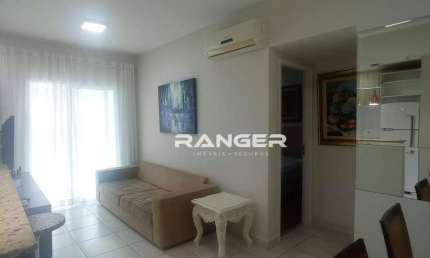 Apartamento com 1 dormitório para alugar, 54 m² por R$ 5.500,00/mês - Gonzaga - Santos/SP
