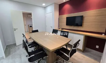 Sala comercial com 5 salas para alugar na Avenida Senador Feijó, 686, Vila Mathias, Santos