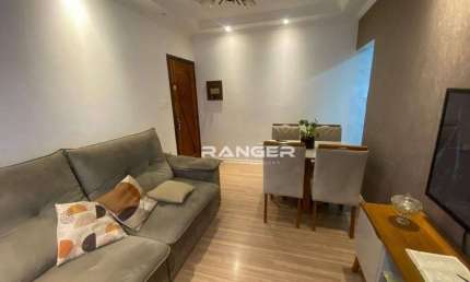Apartamento com 2 dormitórios à venda, 67 m² por R$ 372.000,00 - Marapé - Santos/SP
