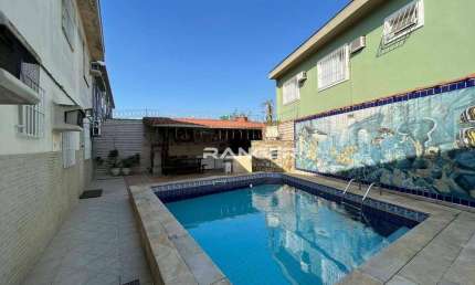 Casa Sobreposta com 4 dormitórios, 1 suíte e piscina com 150 m²,  à venda por R$ 1.100.000 no Bairro Macuco em Santos/SP
