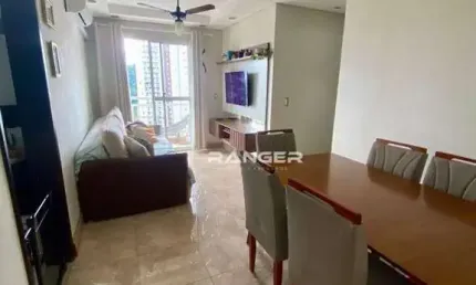 Apartamento 2 dormitórios com 56 m²,  à venda por r$ 330.000,00 no morro nova cintra em santos