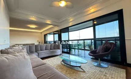 Apartamento 3 suítes e dependência, 2 vagas, vista livre para o mar - pompéia - santos/sp