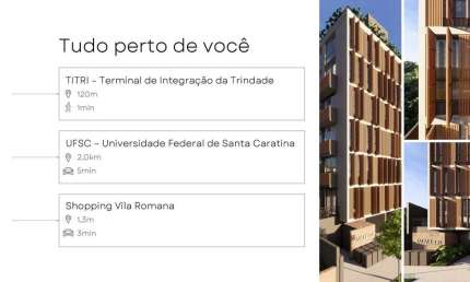 Apartamento para Venda em Florianópolis, Trindade, 1 dormitório, 1 banheiro