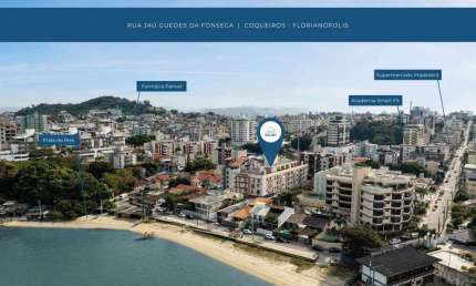 Apartamento para Venda em Florianópolis, Coqueiros, 2 dormitórios, 1 suíte, 1 banheiro, 1 vaga