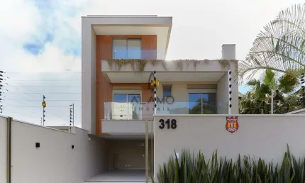 Casa com 3 quartos à venda na rua manoel de souza dias negrão, 318, boa vista, curitiba, 181 m2 por r$ 1.400.000