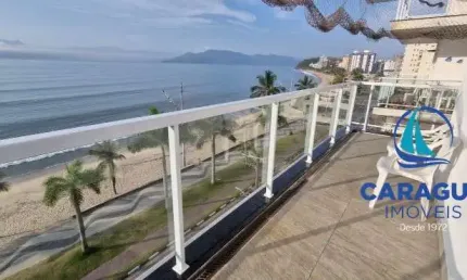 Apartamento 3 dormitórios , frente Mar, Martim de Sá, Caraguatatuba- S.P