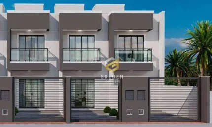 Sobrado com 2 dormitórios à venda, 72 m² por r$ 380.000,00 - loteamento br felice - tijucas/sc