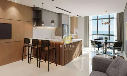 Apartamento com 1 dormitório à venda, 37 m² por r$ 590.000,00 - perequê - porto belo/sc