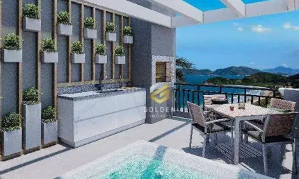 Cobertura duplex com 3 dormitórios à venda, 144 m² por r$ 2.680.000 - quatro ilhas - bombinhas/sc