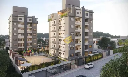Apartamento com 2 dormitórios à venda, 737 m² por r$ 731.000,00 - gravatá - navegantes/sc