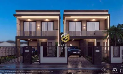 Sobrado com 3 dormitórios à venda, 135 m² por r$ 1.089.900,00 - bosque da mata - tijucas/sc