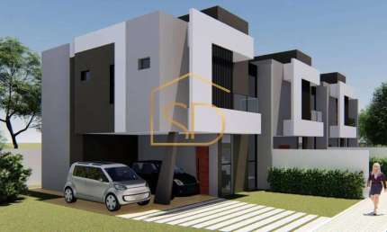 Maravilhoso Sobrado Novo, 122,21m², à venda em São José dos Pinhais, Parque da Fonte